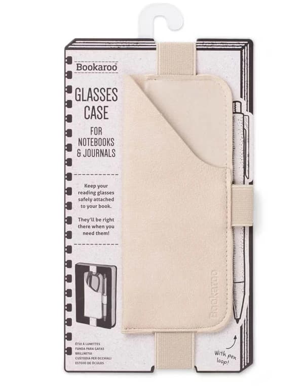Bookaroo Cream Glasses Case