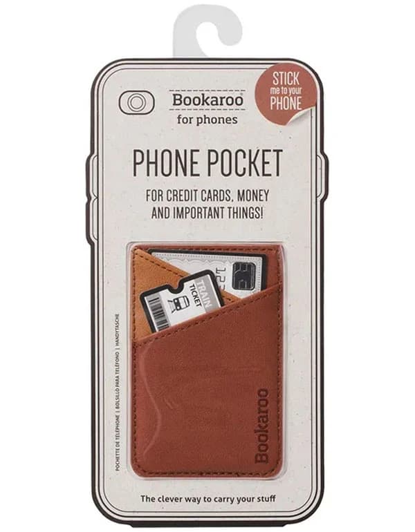 Bookaroo Phone Pocket Brown
