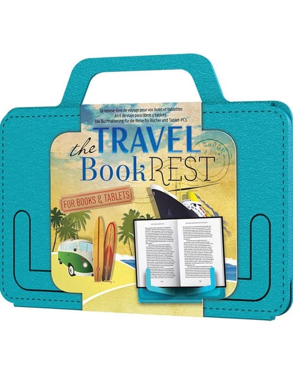 Portable Travel Book Rest Blue