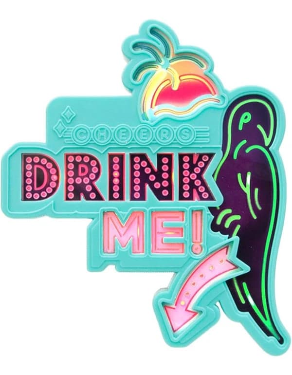 Flashing Parrot Drink Topper