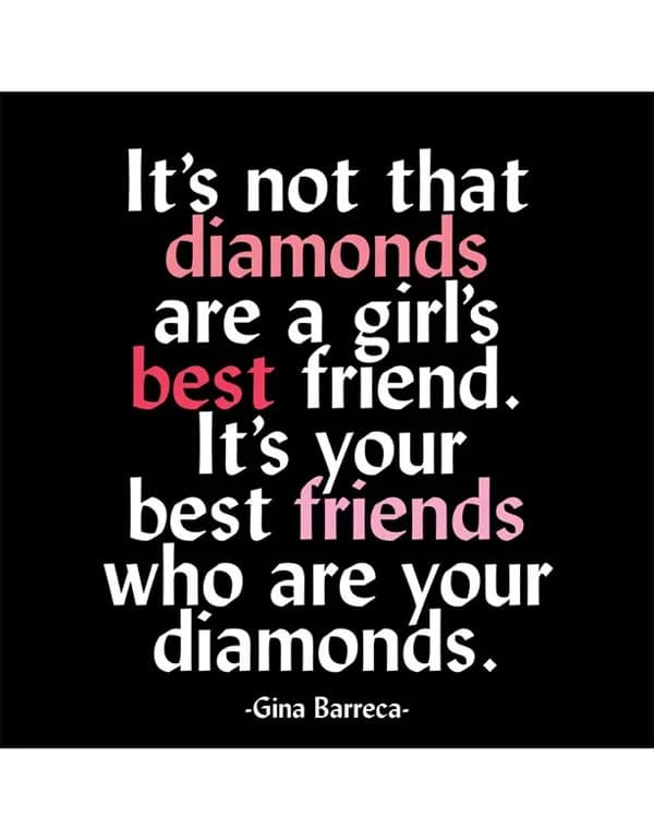 Quotable Magnets - Best Friends are Diamonds