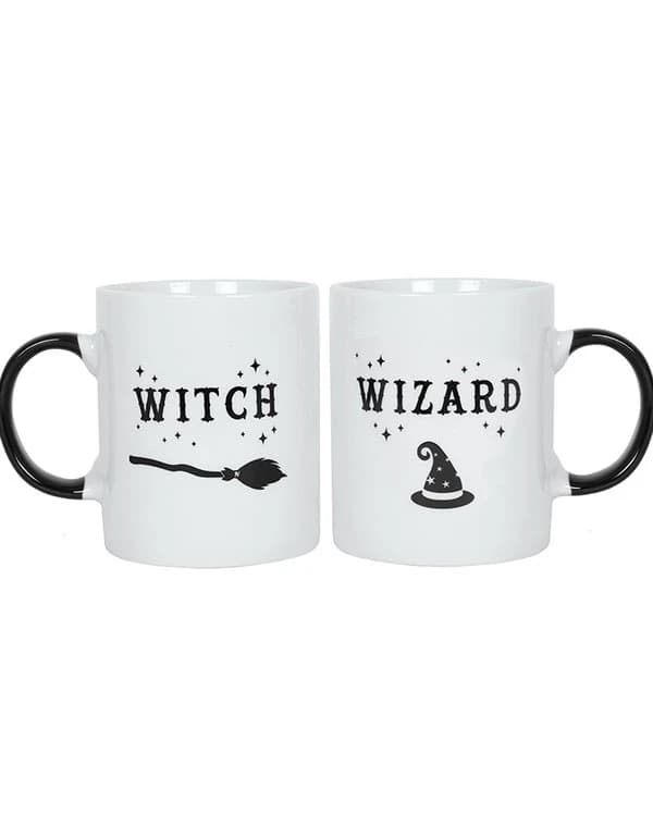 Witch and Wizard Mug Set