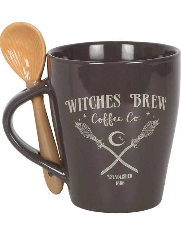 Witches Brew Coffee Mug and Spoon Set