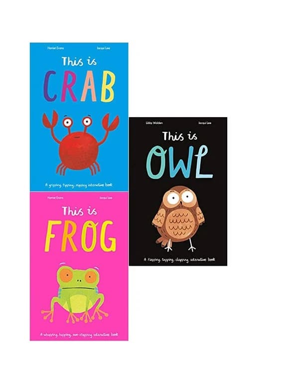 Jacqi Lee 3 Books Collection Set (This Is Crab, This Is Frog And This Is Owl) Ages 0-5
