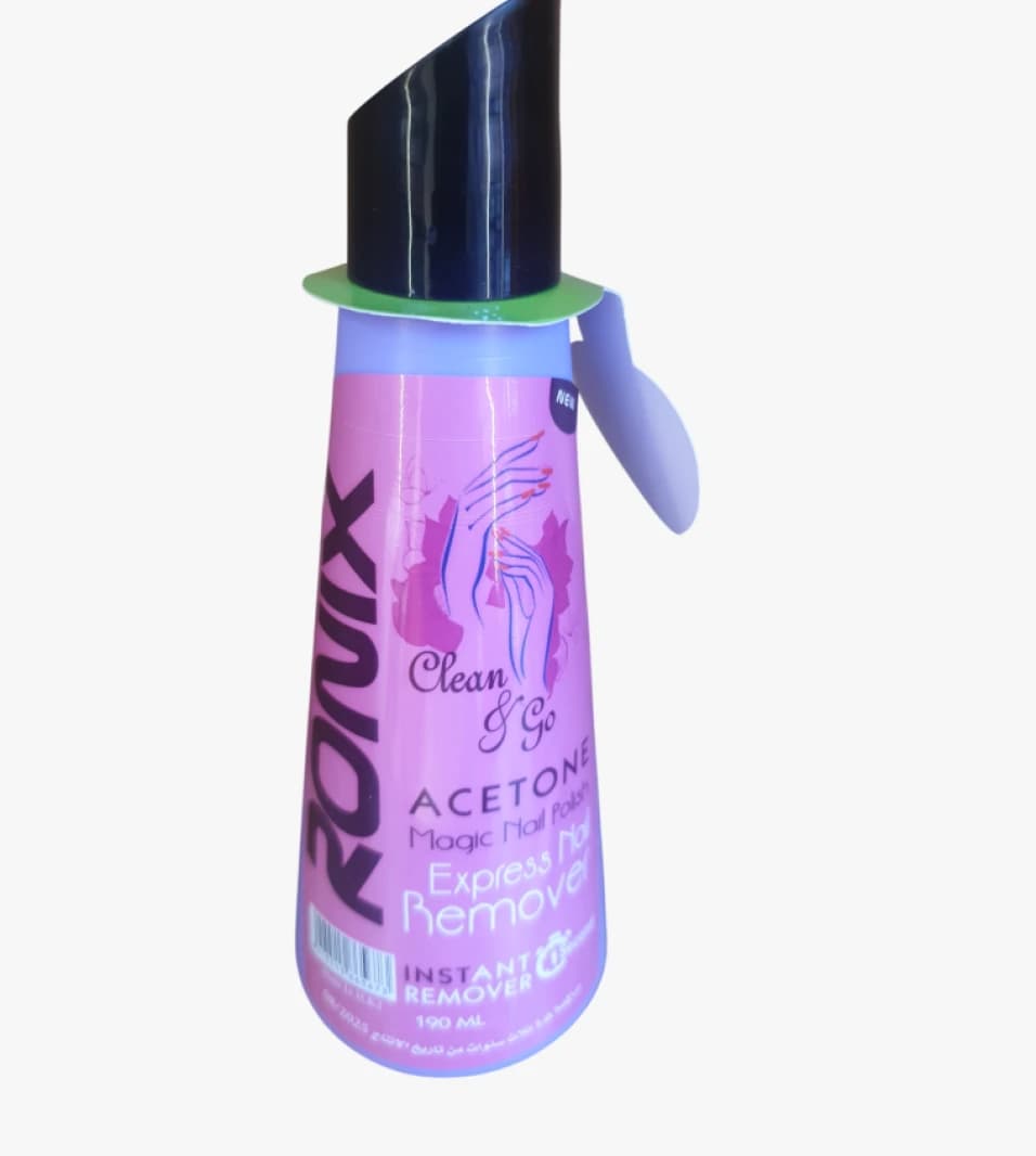Ronix Acetone Magic Nail Polish Remover with Modern Design for Women and Men, Suitable for All Audiences