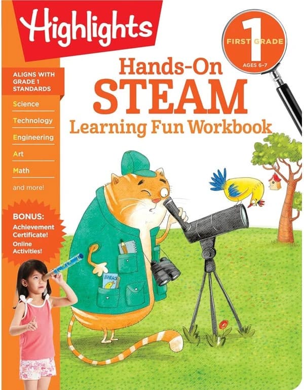 First Grade Hands-On STEAM Learning Workbook