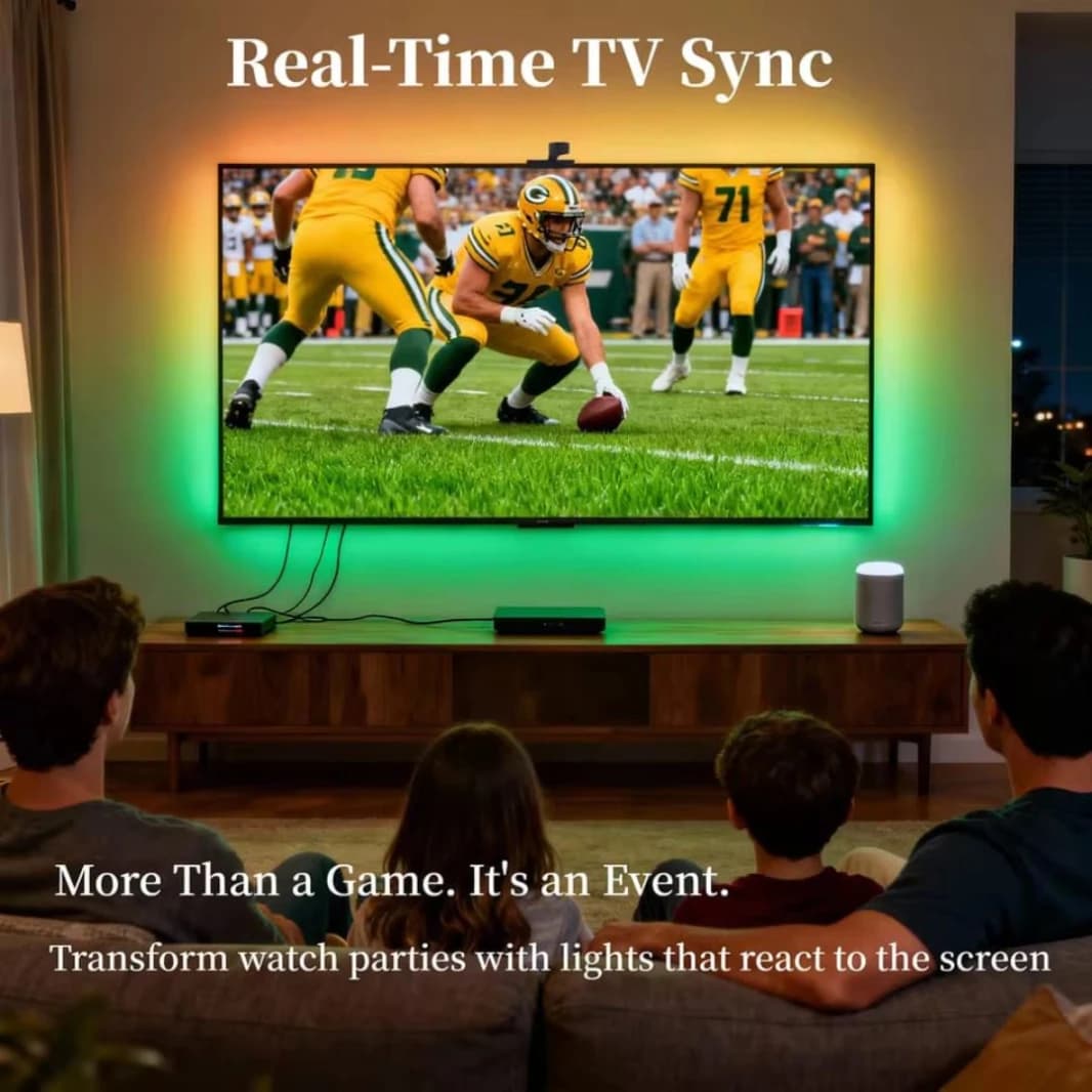 WACUAAO AI Sync LED TV Backlight with Camera