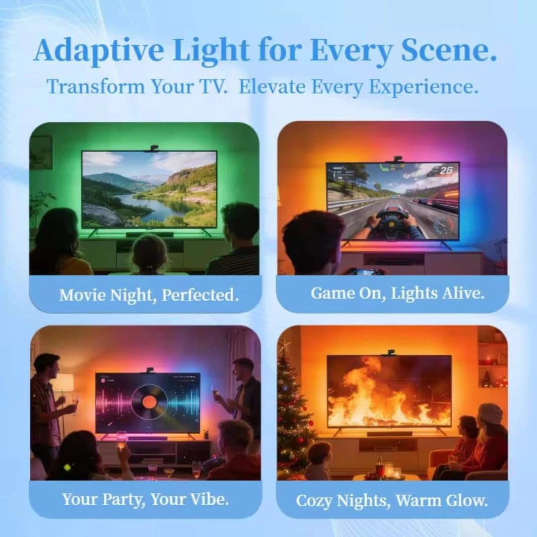 WACUAAO AI Sync LED TV Backlight with Camera