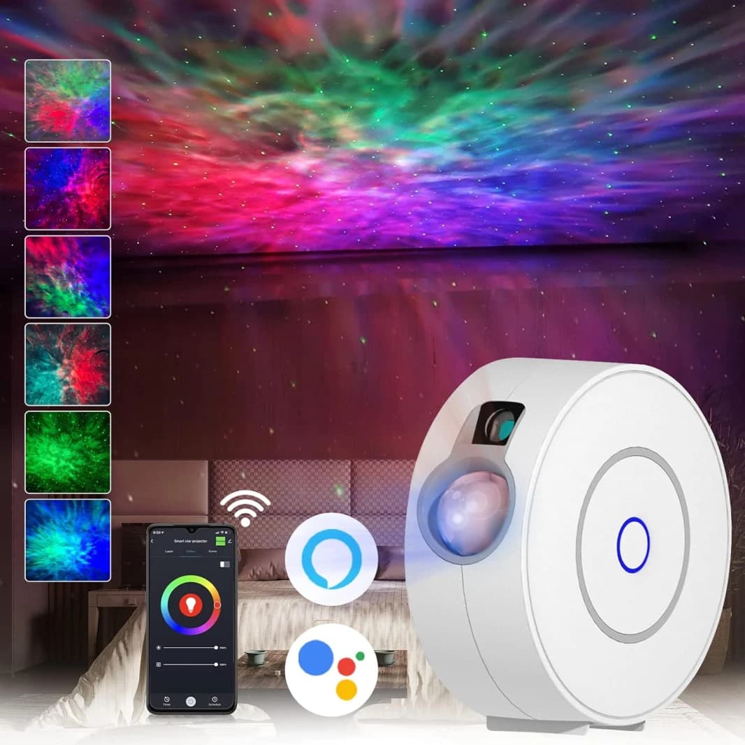 Smart Galaxy Projector with Alexa & Google Home Compatibility