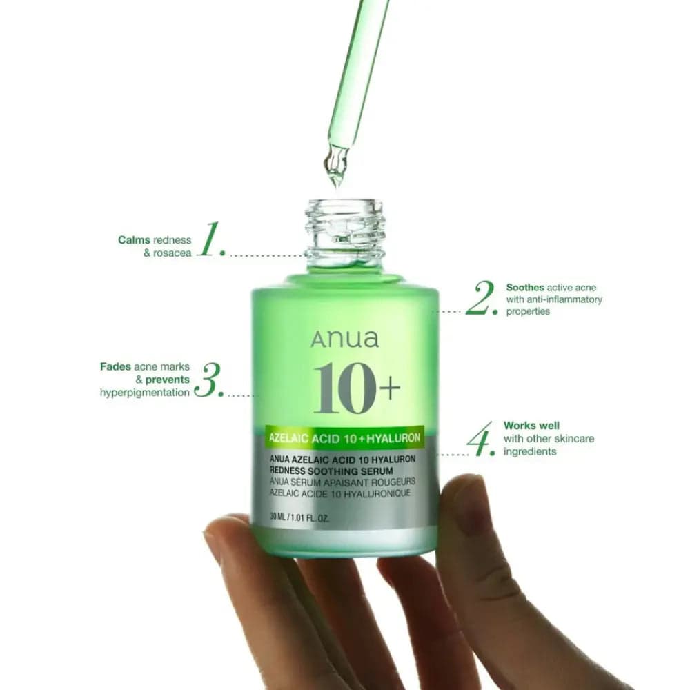 Anua Azelaic Acid 10% Hyaluron Redness Soothing Serum 30ml