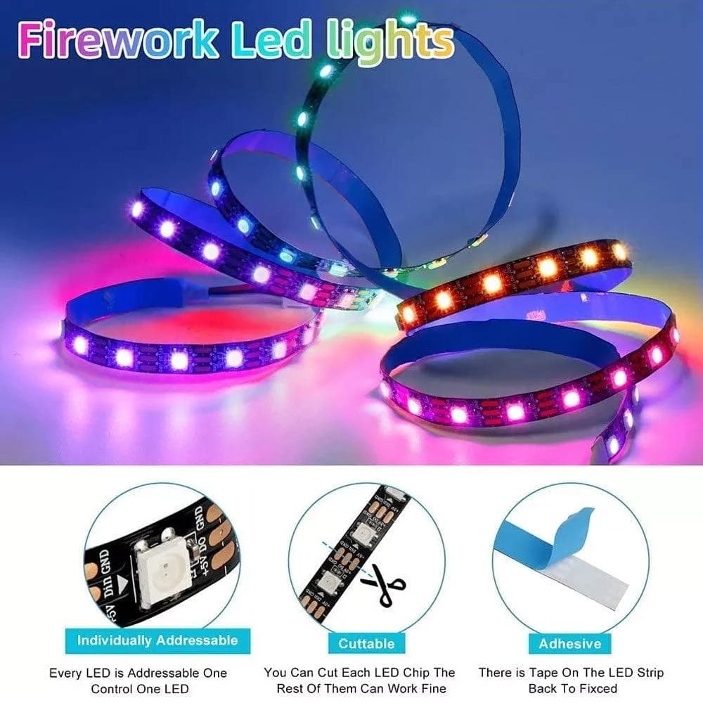 Firework Night Lamp RGB Bluetooth Music