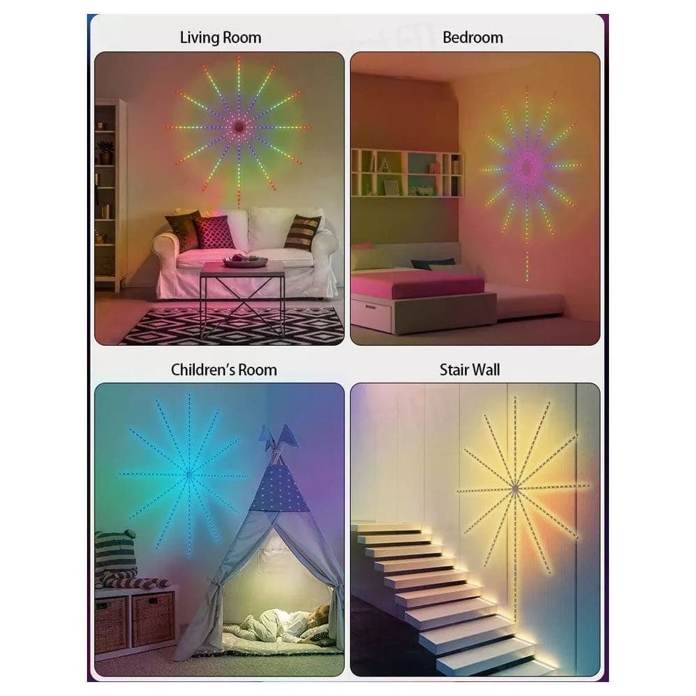 Firework Night Lamp RGB Bluetooth Music