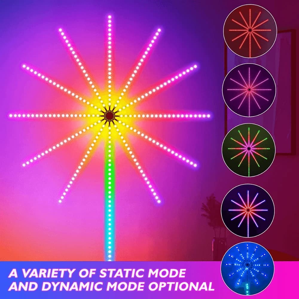 Firework LED Strip Lights Music Sync Bluetooth with Remote