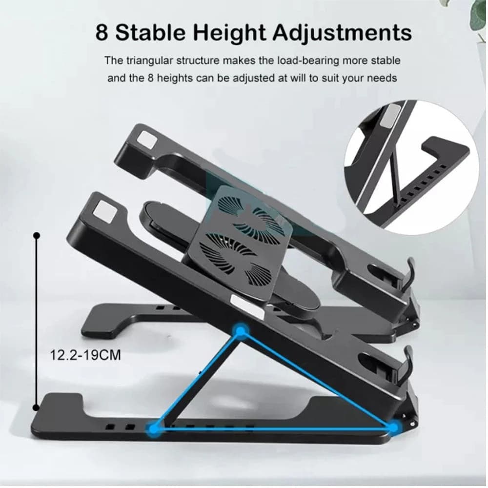 Multi Position Foldable Bracket Laptop Cooler Tablet Stand H688