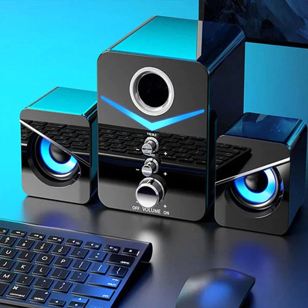 Kisonli Speaker U-3100 Multimedia 2.1-Channel