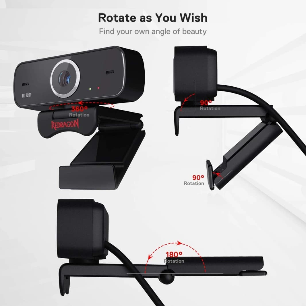 Redragon Webcam for Gamers and Streamers Fobos 2 720p Gw600-1