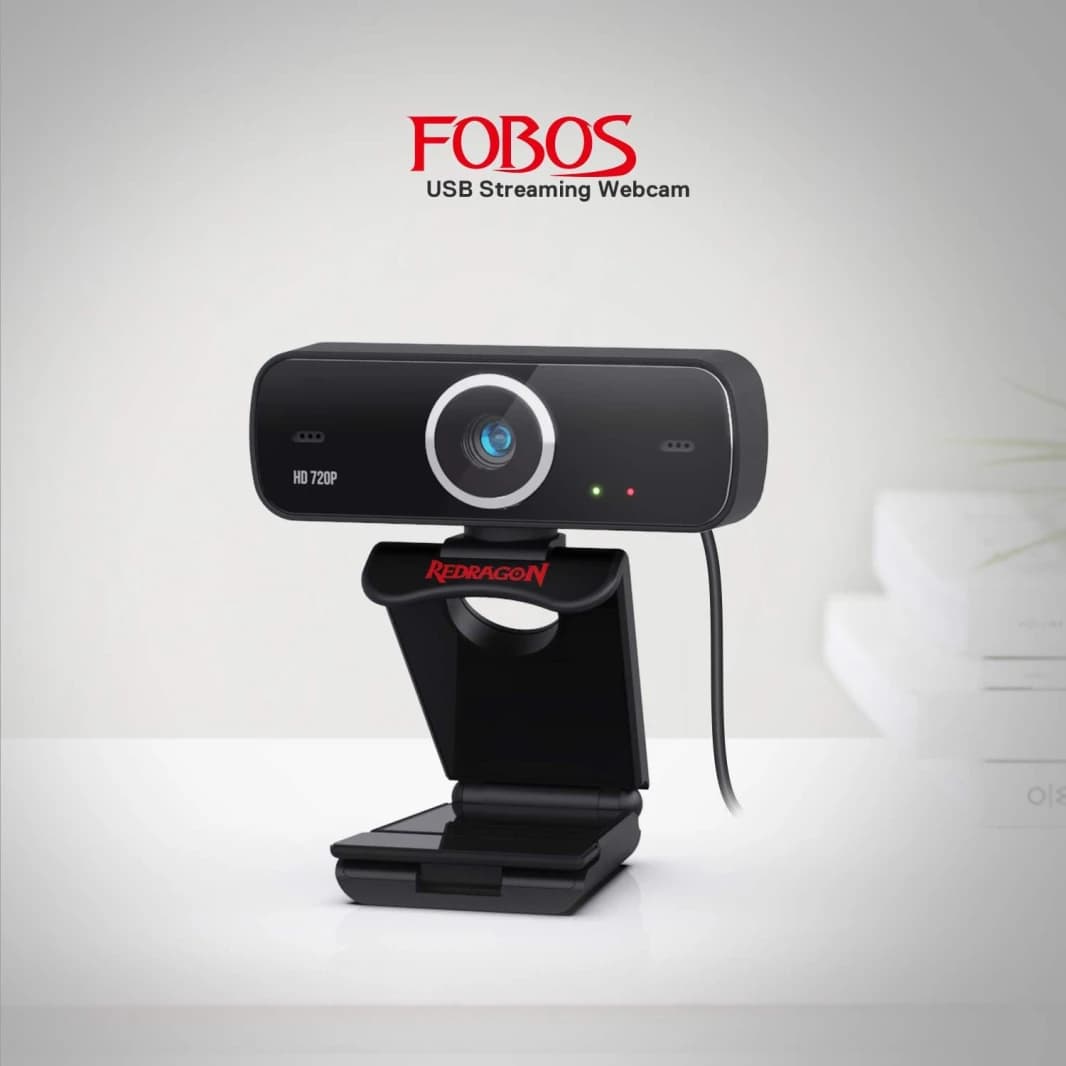 Redragon Webcam for Gamers and Streamers Fobos 2 720p Gw600-1