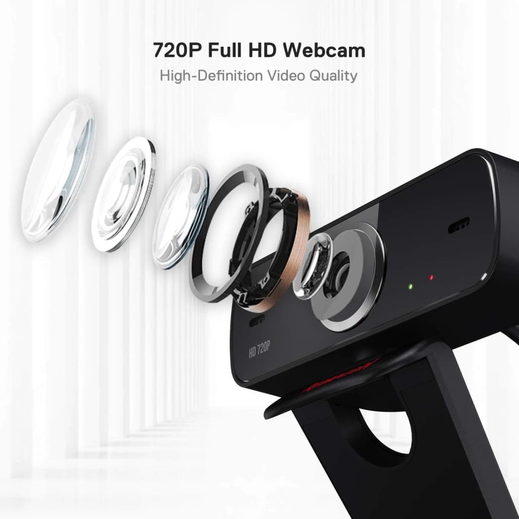 Redragon Webcam for Gamers and Streamers Fobos 2 720p Gw600-1