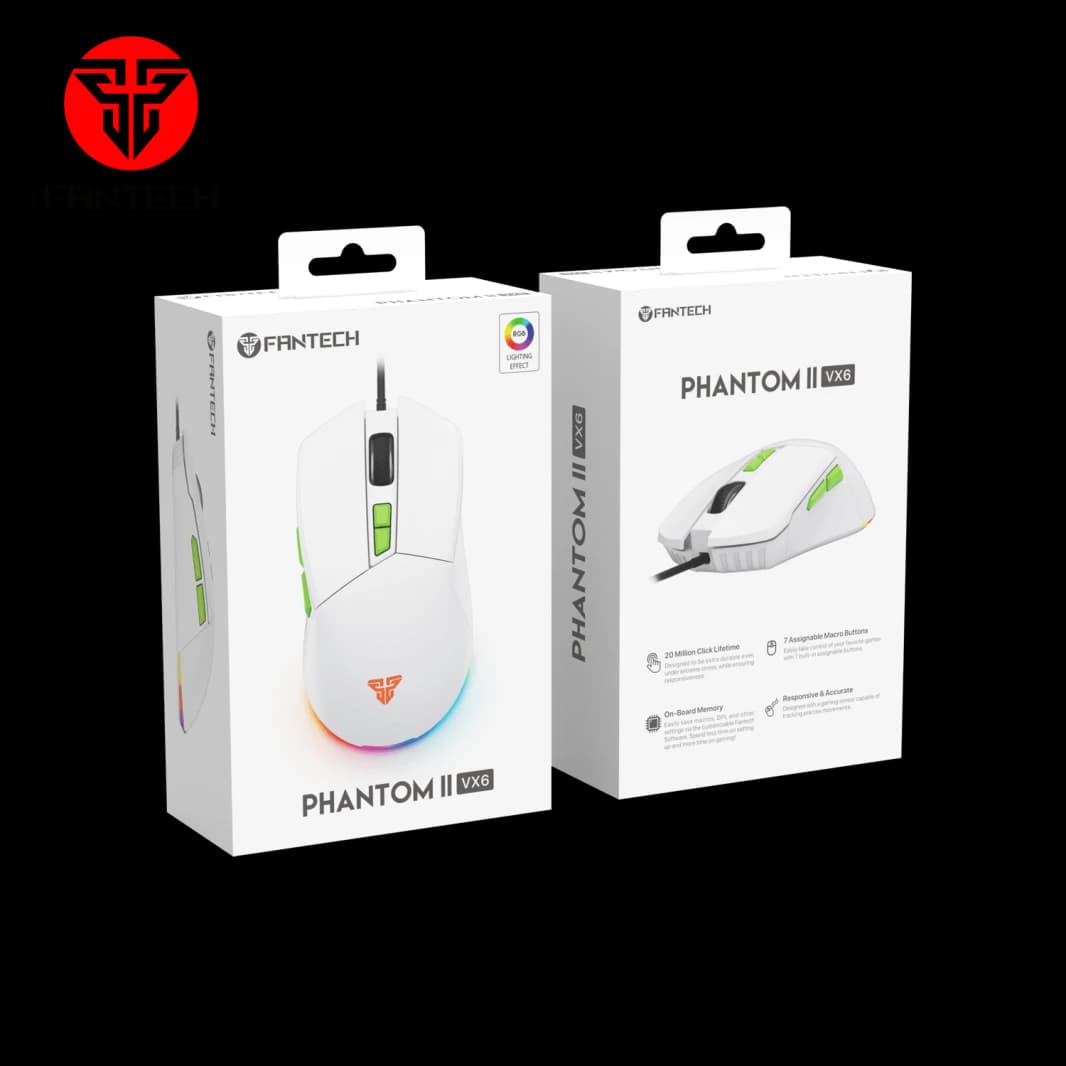 Fantech Phantom II VX6 Neon Macro Gaming Mouse