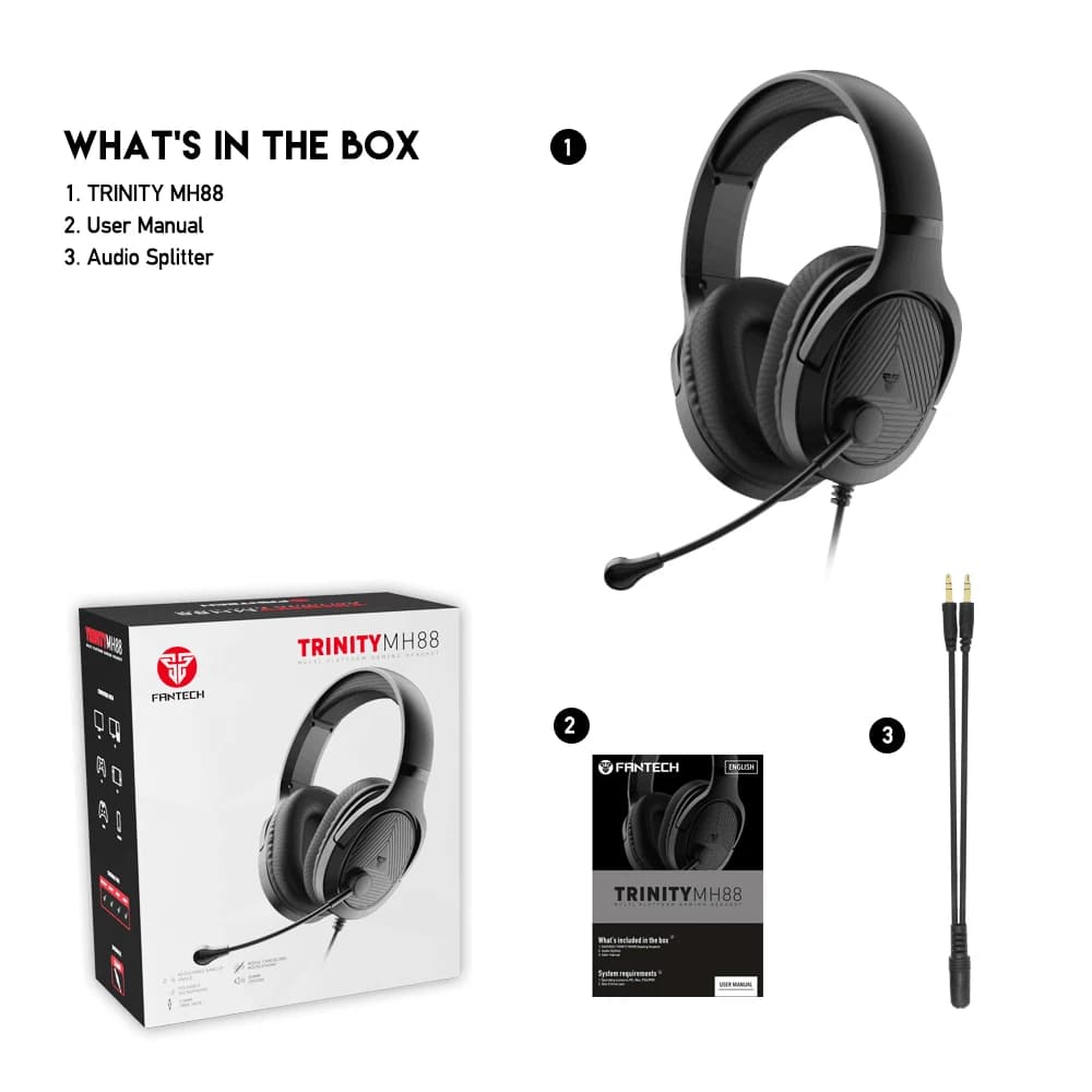 Fantech Trinity Mh88 Multi Platform Gaming Headset