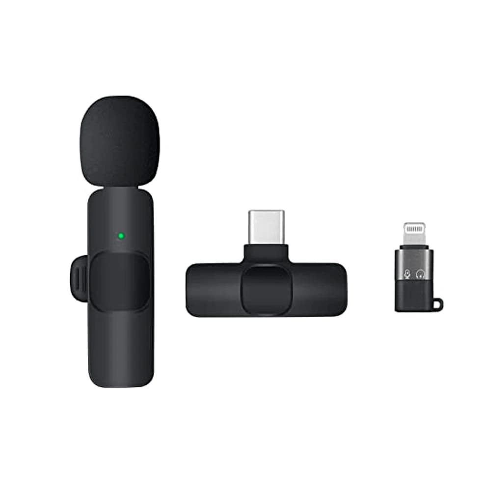 K8 Wireless Collar Mic for iPhone/Android & Type C