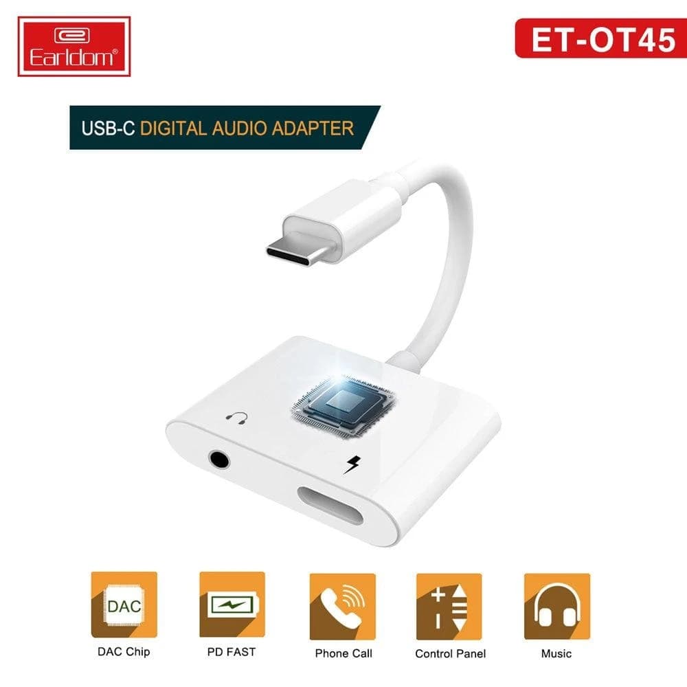 Earldom Type-C Adapter Jack OT45 - 2in1