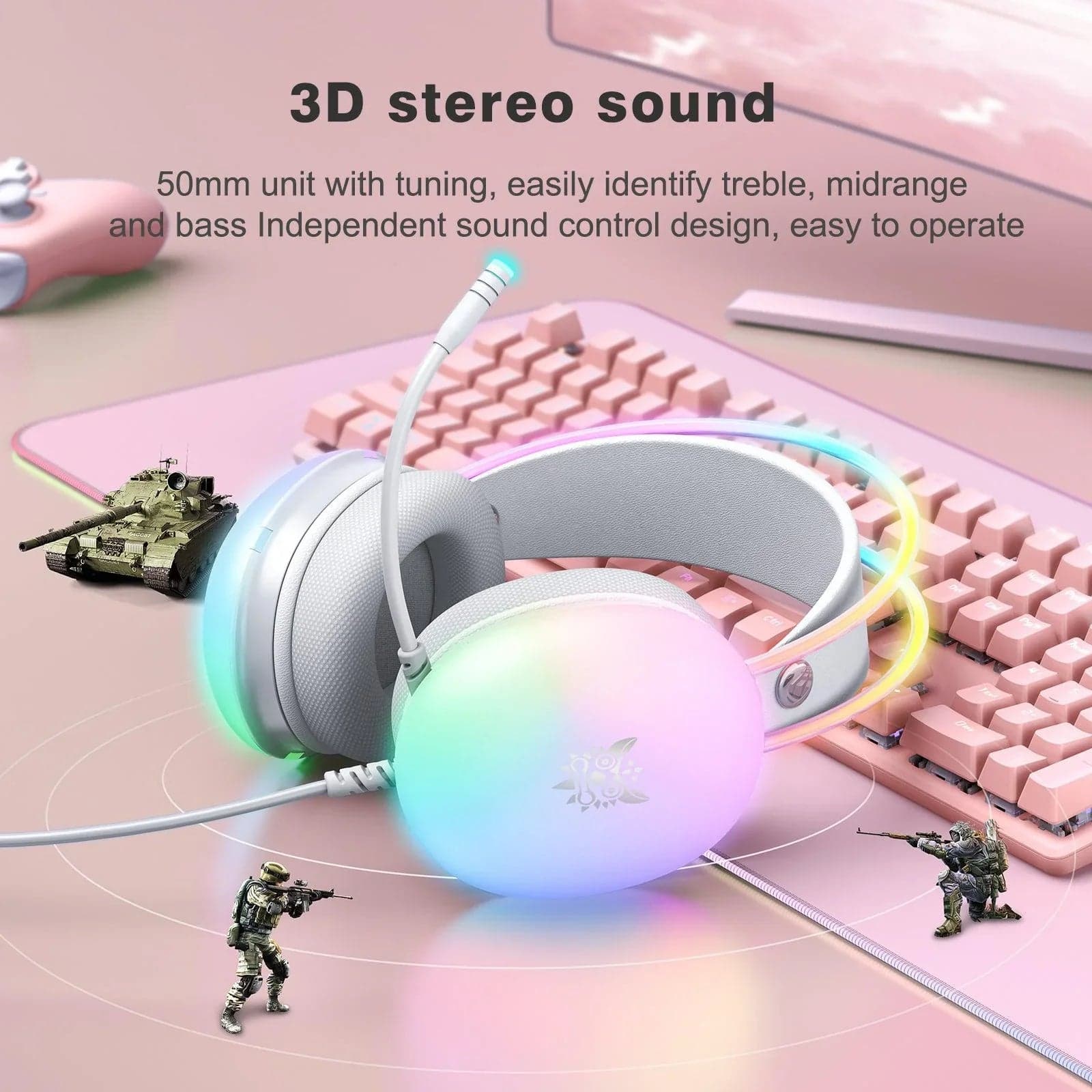Onikuma X25 RGB Gaming Headset