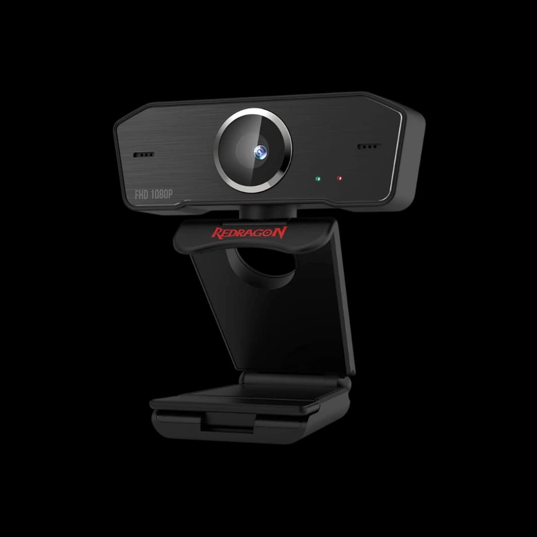 Redragon Gw800 1080p PC Webcam with Built-in Dual Microphone, 360° Rotation