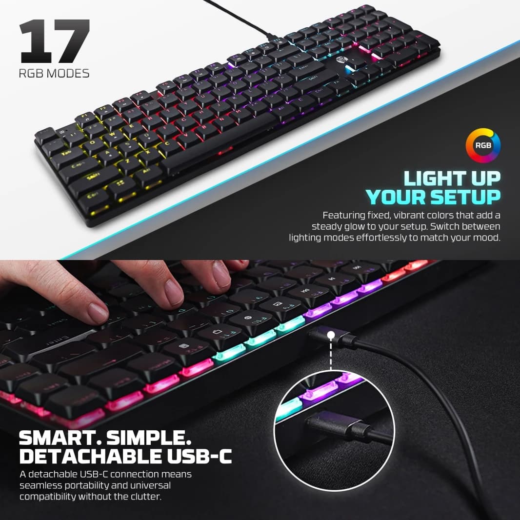 Fantech Atomair108 Mk314 Mechanical Keyboard Low-profile