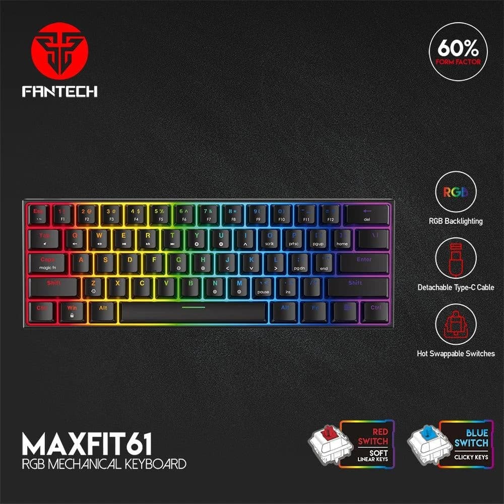 Fantech Maxfit61 Mk857 RGB Mechanical Keyboard