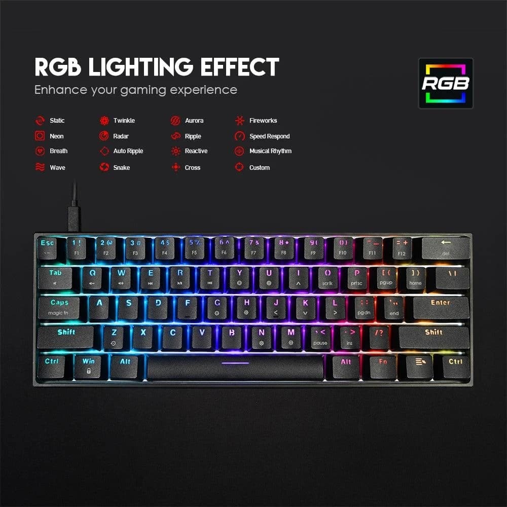 Fantech Maxfit61 Mk857 RGB Mechanical Keyboard