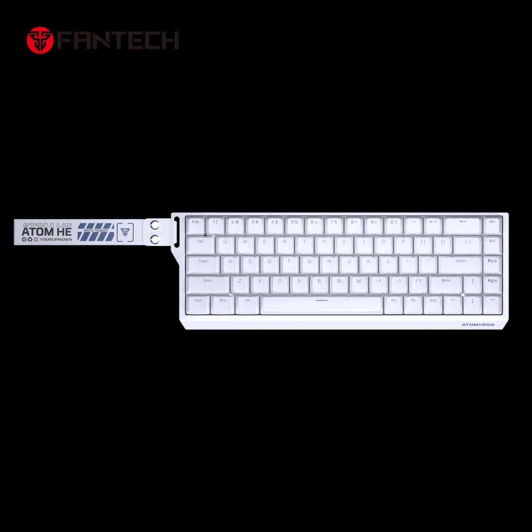 Fantech Magnetic Switch Keyboard ATOM HE68 Series MK811, White
