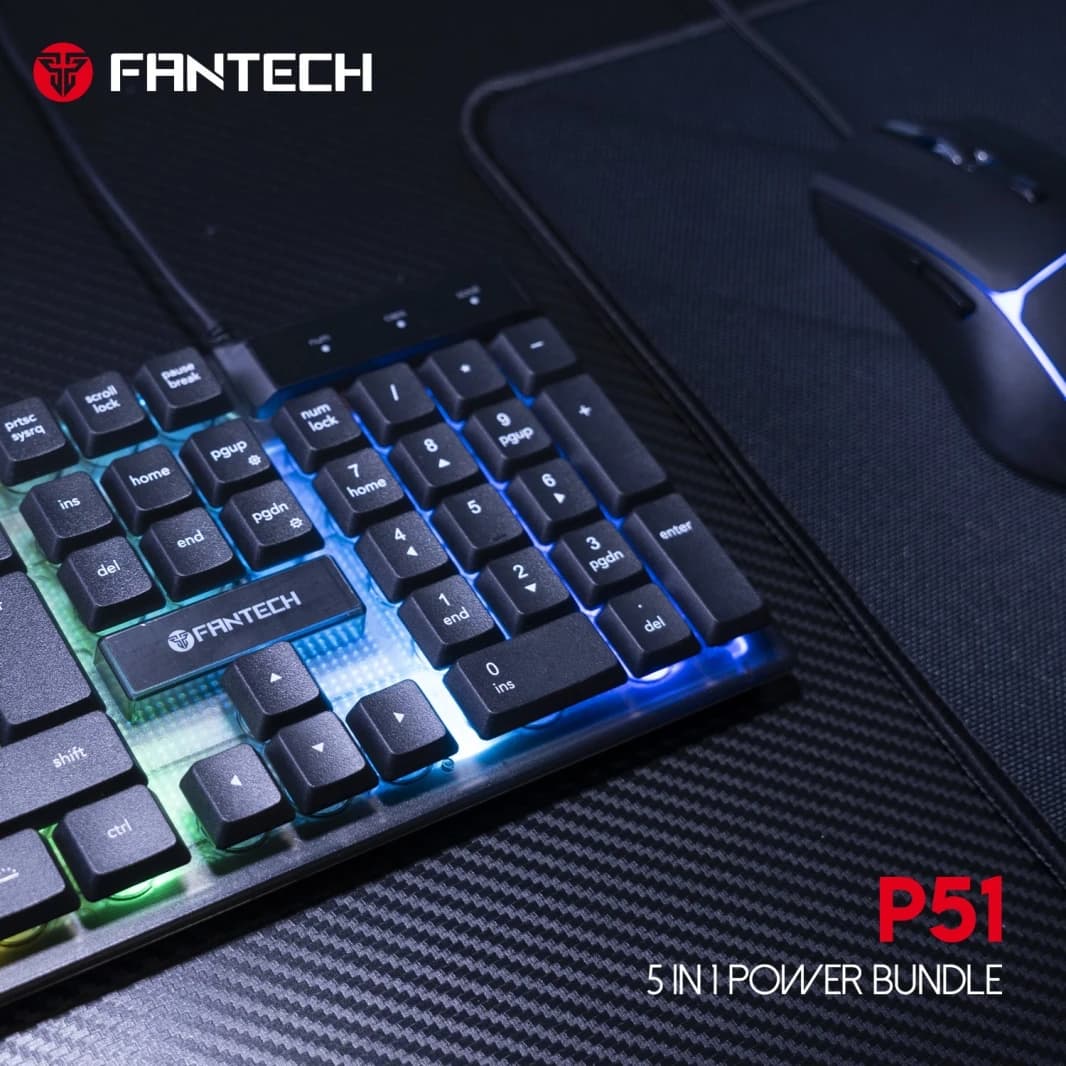 Fantech P51 Power Bundle Gaming Keyboard and Mouse