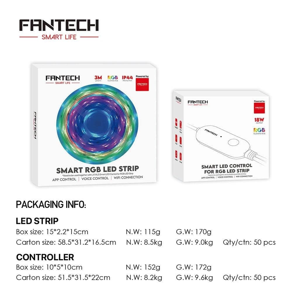 Fantech Smart RGB LED Strip Set SLS0203 + LA1ALS 6m