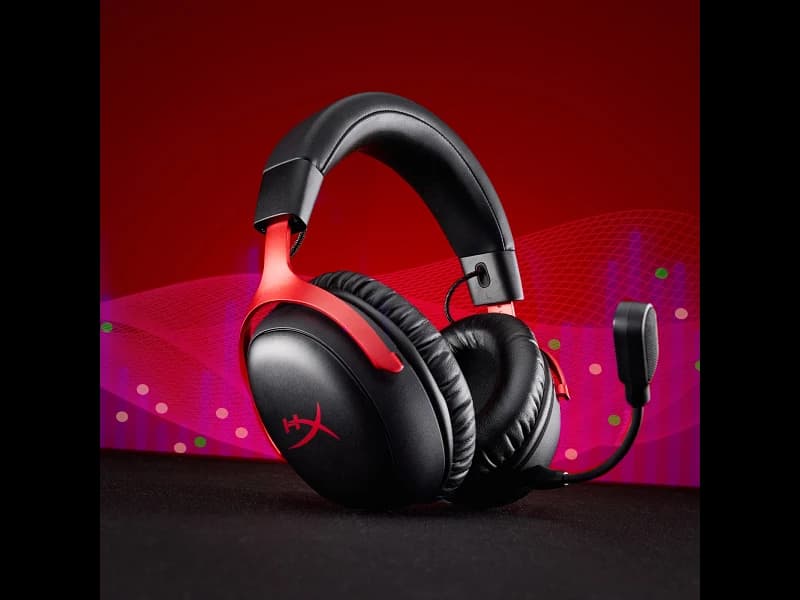 HyperX Cloud III S Wireless Gaming Headset - Black & Red