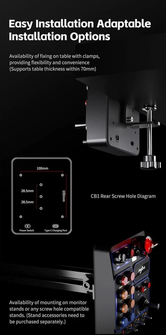 Pxn Cb1 جهاز أزرار السباق للكمبيوتر والـ USB
