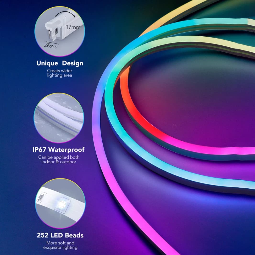 RGB Smart IC USB Neon LED Strip Lights