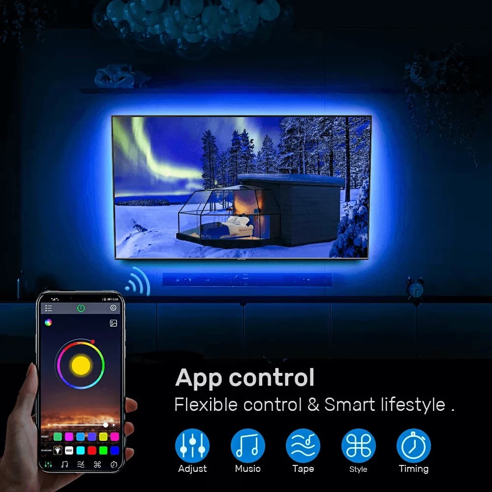 RGB LED Strip Light 5050 with App Control