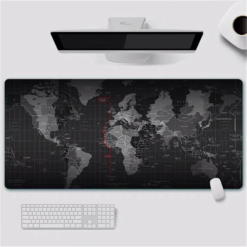 Gaming Mouse Pad with World Map Design