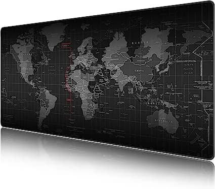 Gaming Mouse Pad with World Map Design