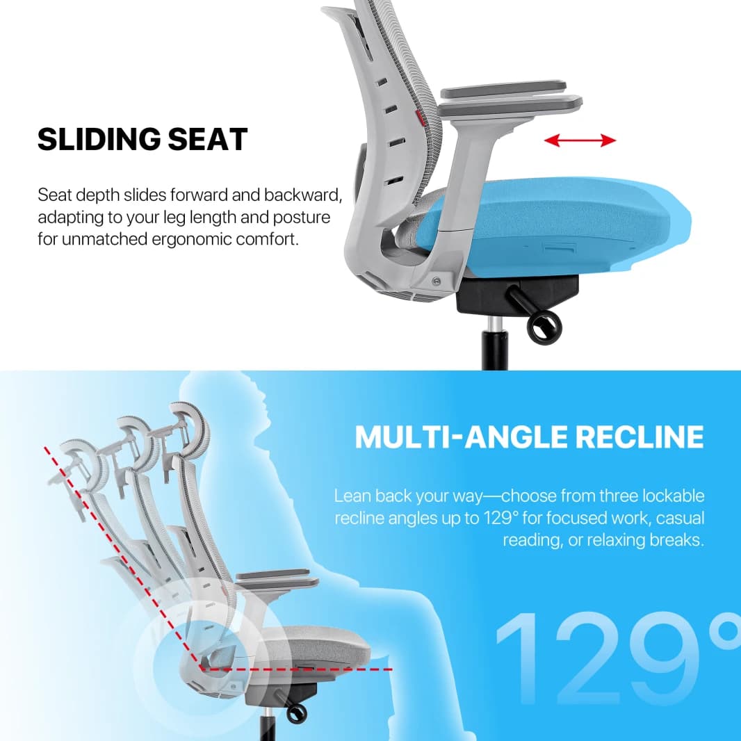 FANTECH OC1 Ergonomic Office Chair Black