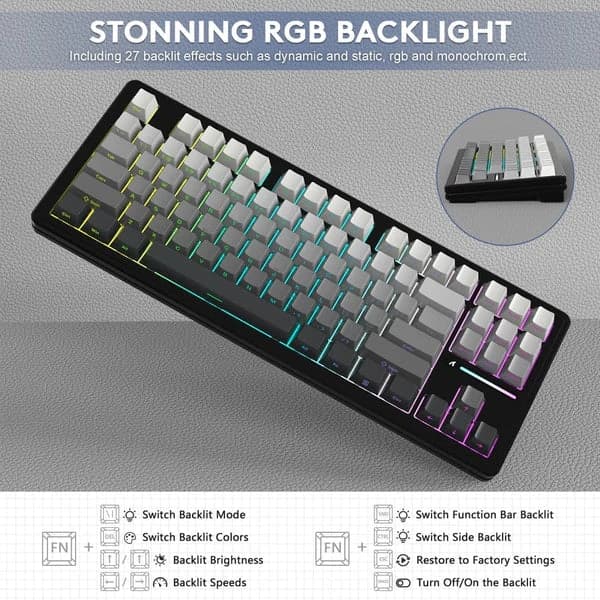 ATTACK SHARK M87 PRO Wireless Mechanical Gaming Keyboard