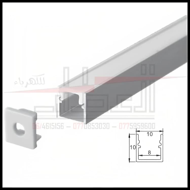 Surface Aluminum LED Profile 10×10mm