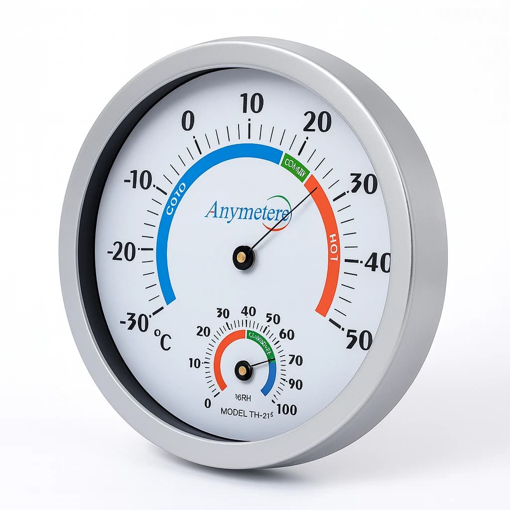 Analog Thermo Hygrometer – Round 20 cm