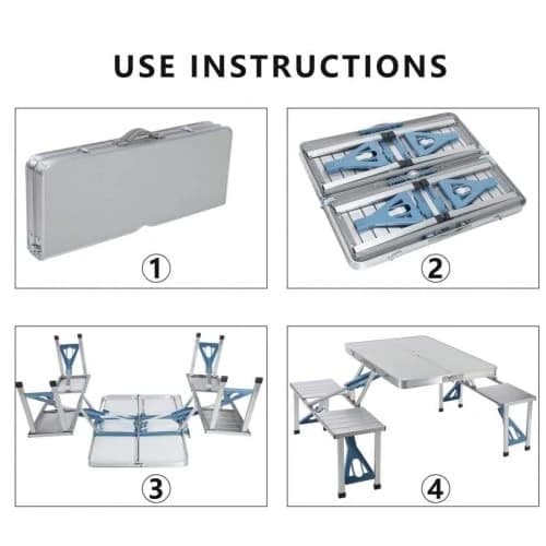Portable Folding Picnic Table Set