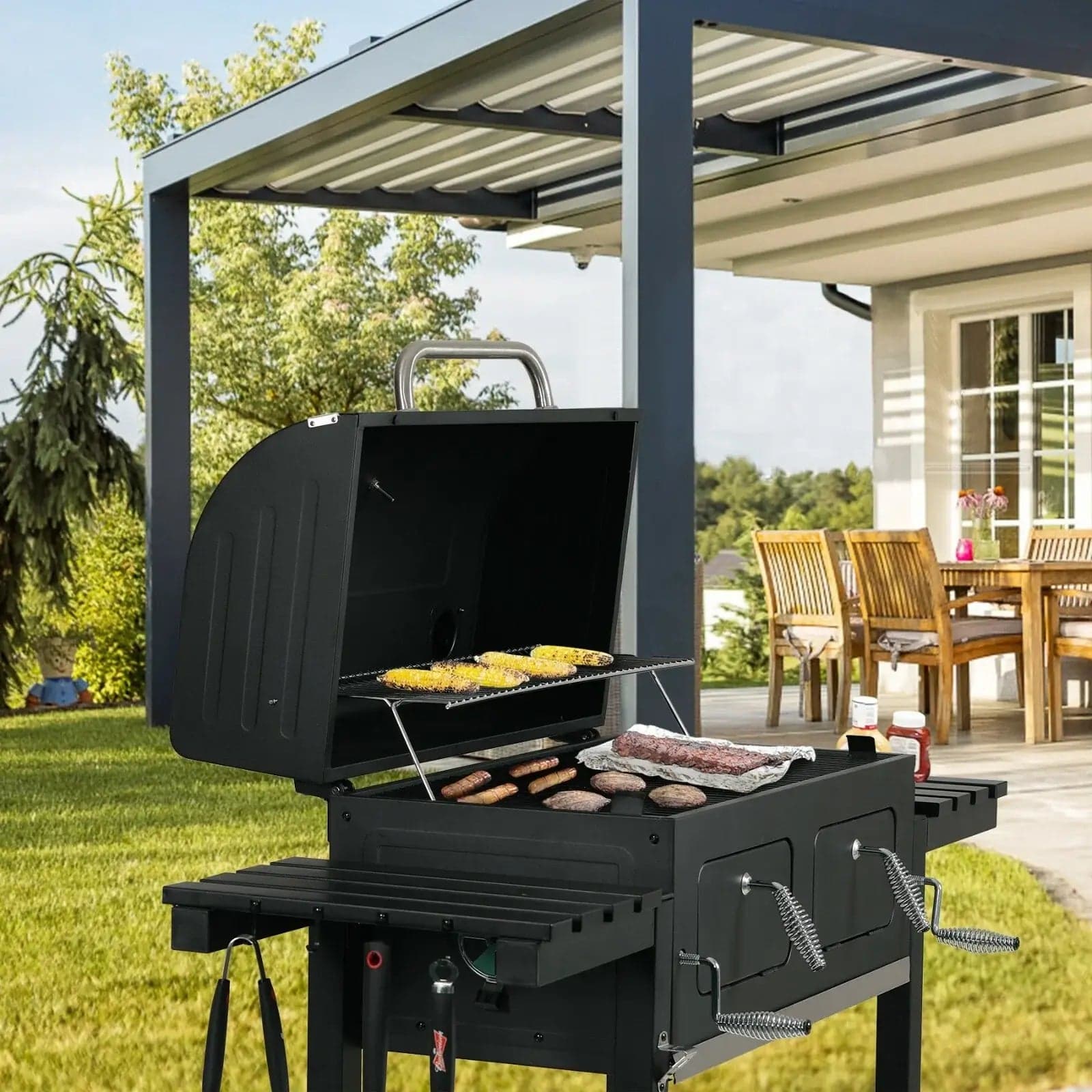 Heavy-Duty Oversize Charcoal Grill