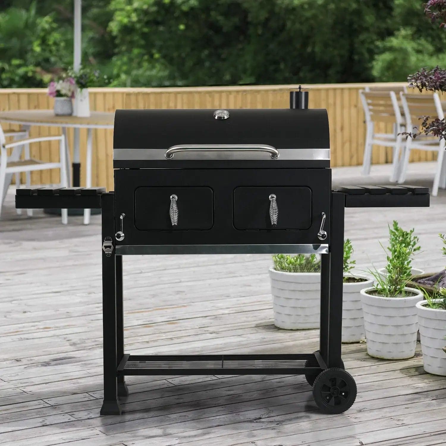 Heavy-Duty Oversize Charcoal Grill