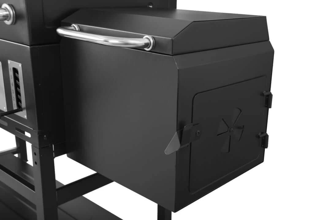 3-Burner Gas & Charcoal Combo Grill with Offset Smoker