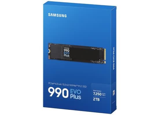 Samsung 990 EVO PLUS 2TB PCIe 4.0 NVMe M.2 SSD - 7250/6300 MB/s