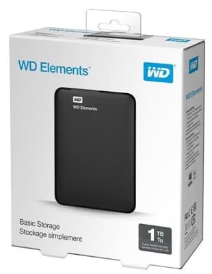 WD Elements 1TB Portable Hard Drive